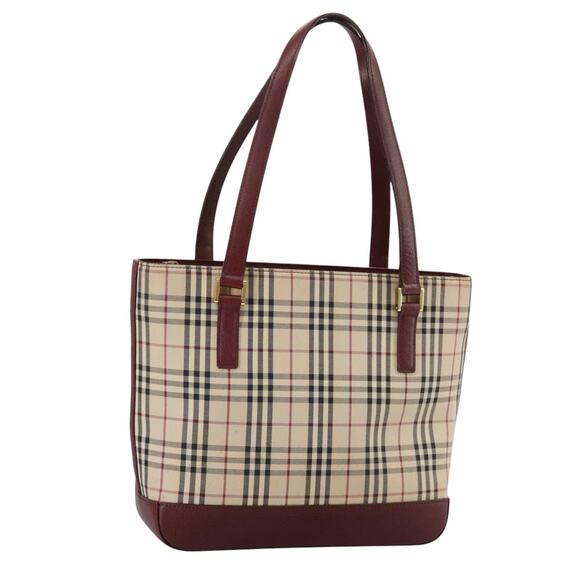 Burberry Nova Check Hand Bag Canvas Beige - Picture 1 of 16